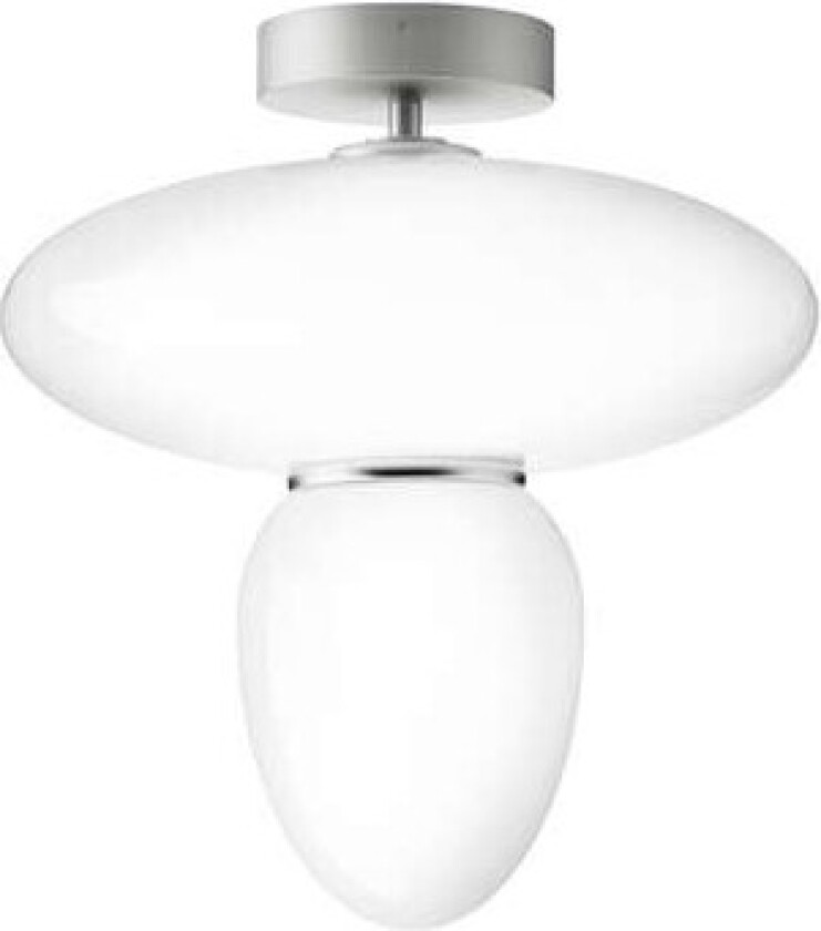 - Rizzatto 42 Taklampe Satin Silver/Opal