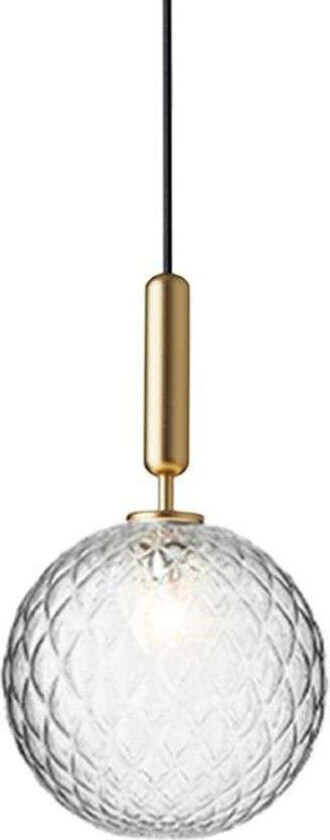 - Miira 1 Large Pendel Brass/Optic Clear