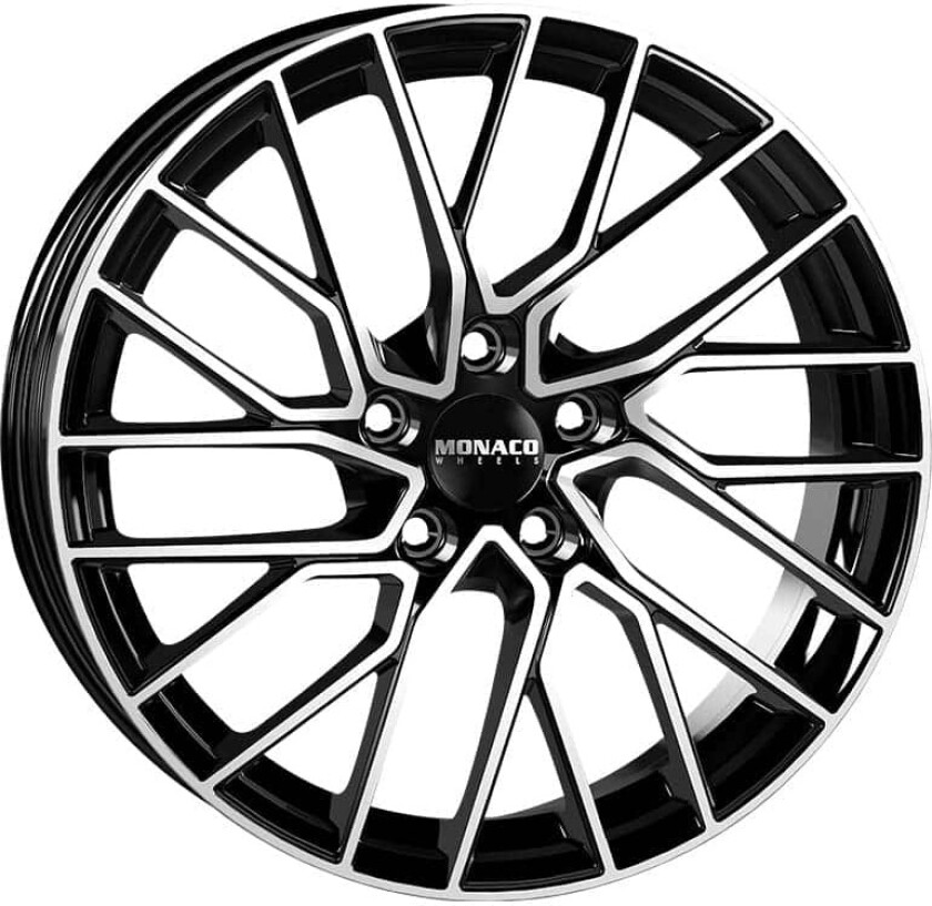 MONACO WHEELS GP11 Black Polished 8Jx18 5/112 ET35 B66.5