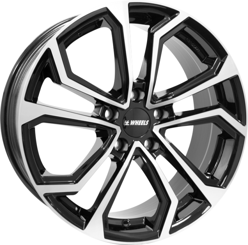 IT WHEELS ELLA Black Polished 8Jx19 5/112 ET45 B57.1