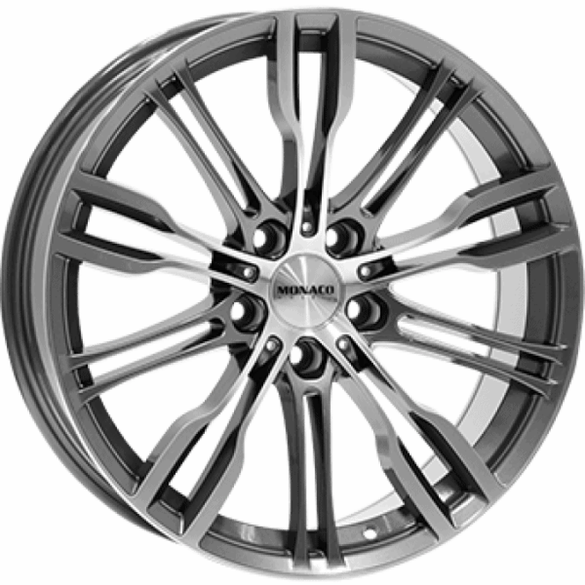 MONACO WHEELS GP8 Anthracite Polish 9Jx19 5/120 ET20 B72.6