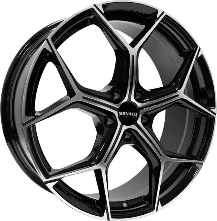 Bilde av MONACO WHEELS GP16 Black Polished 8Jx20 5/112 ET39 B66.5