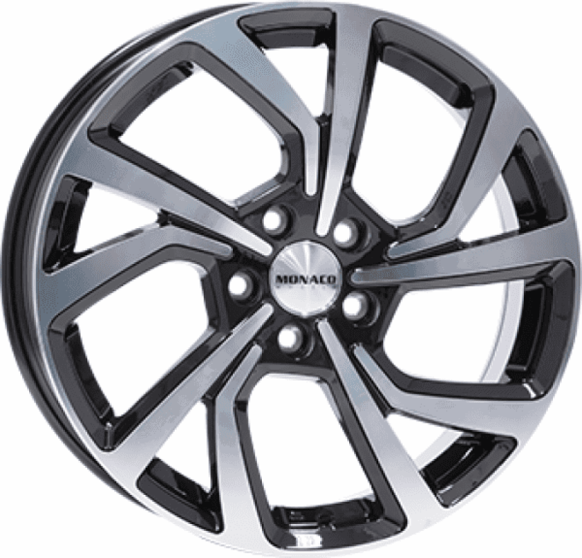 MONACO WHEELS PACE Gloss Black Polished 7.5Jx18 5/108 ET45 B63.4