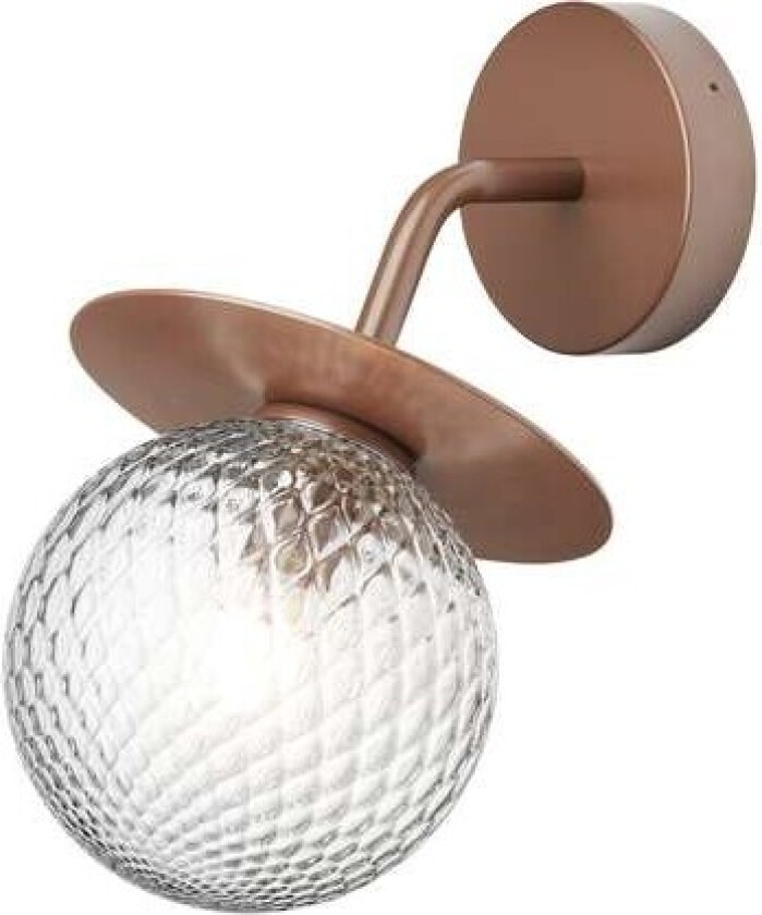 - Liila Utendørs Vegglampe Dark Bronze/Optic Clear