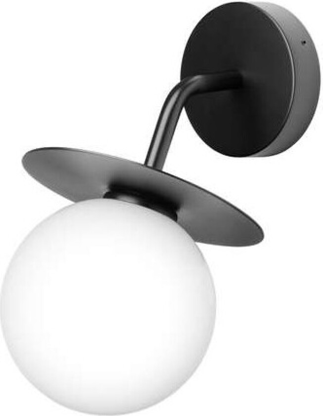 - Liila Utendørs Vegglampe Black/Opal