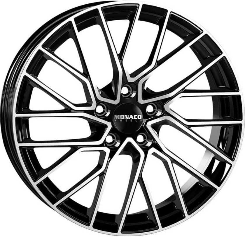MONACO WHEELS GP11 Black Polished 8Jx19 5/112 ET35 B66.5