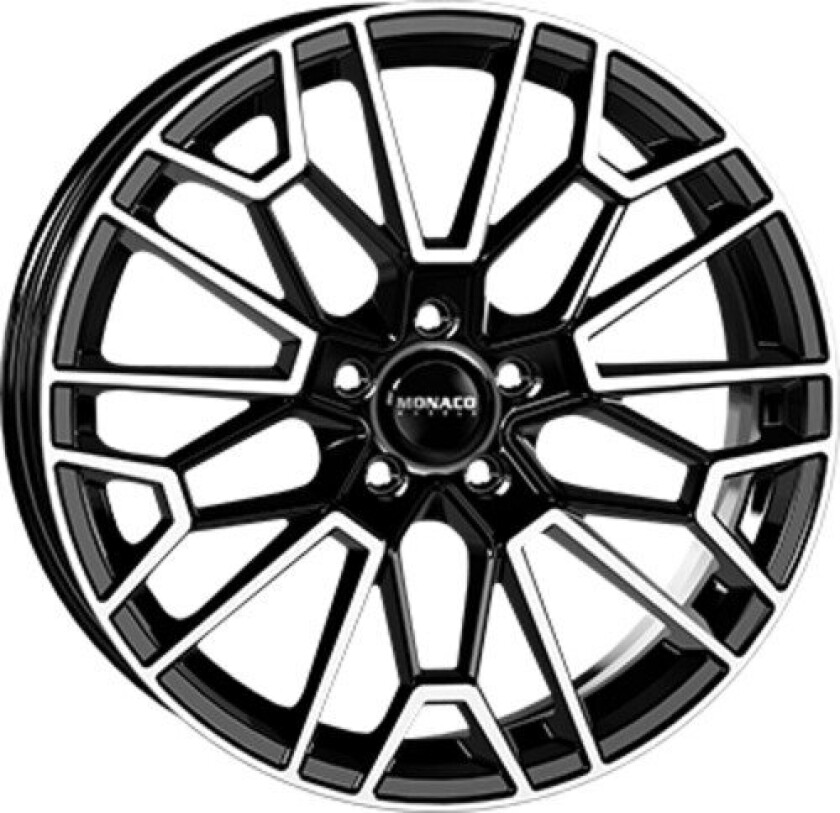 Bilde av MONACO WHEELS GP13 Black Polished 8Jx19 5/112 ET48 B66.6