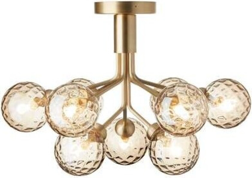- Apiales 9 Taklampe Brushed Brass/Optic Gold