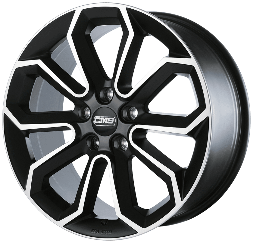 CMS C20 Matt Black Polished 8Jx19 5/112 ET50 B57.1