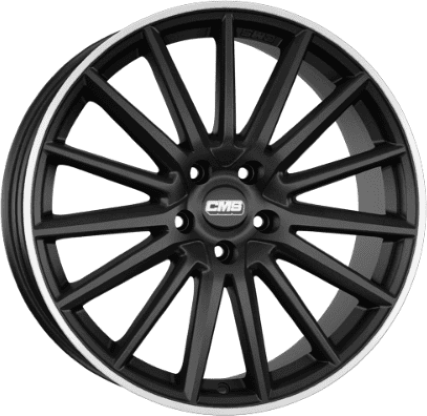 CMS C23 Gloss Black Polished lip 8Jx18 5/112 ET40 B66.5