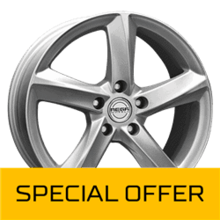 MEGA WHEELS Tigera Silver 7.5Jx17 5/112 ET47 B73.2