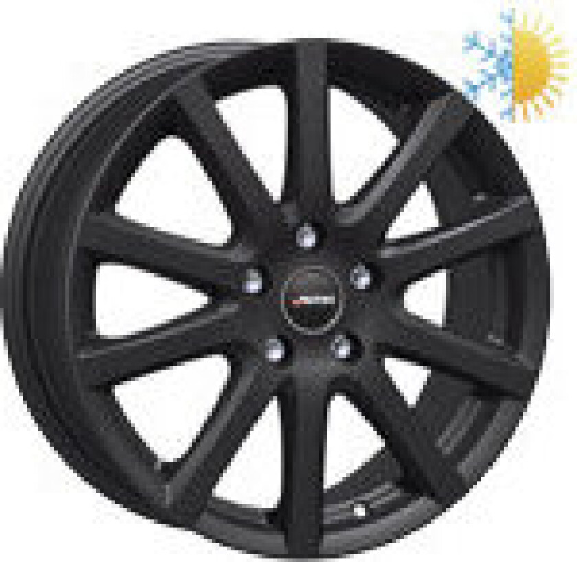 AUTEC SKANDIC Matt Black 6Jx15 4/108 ET23 B65.1