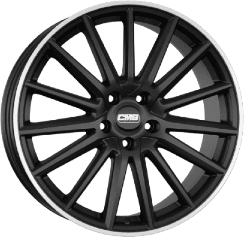 CMS C23 Gloss Black Polished lip 9Jx18 5/112 ET52.5 B66.5