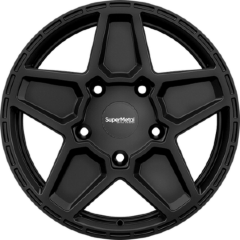 SUPERMETAL Rocket Matt Black 8Jx18 5/120 ET40 B65.1