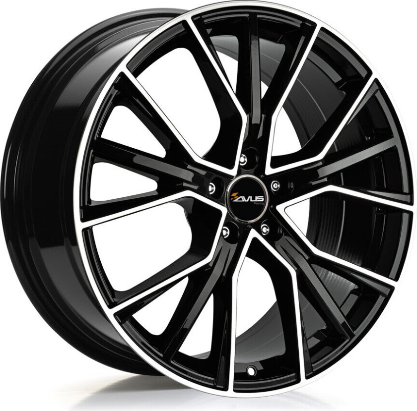 AVUS AF18 Gloss Black Polished 8.5Jx19 5/112 ET48 B57.1