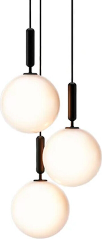 - Miira 3 Pendel Large Rock Grey/Opal White
