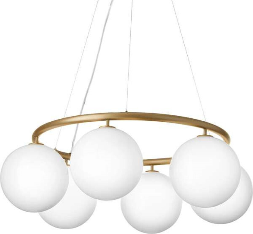 - Miira 6 Circular Lysekrone Brass/Opal