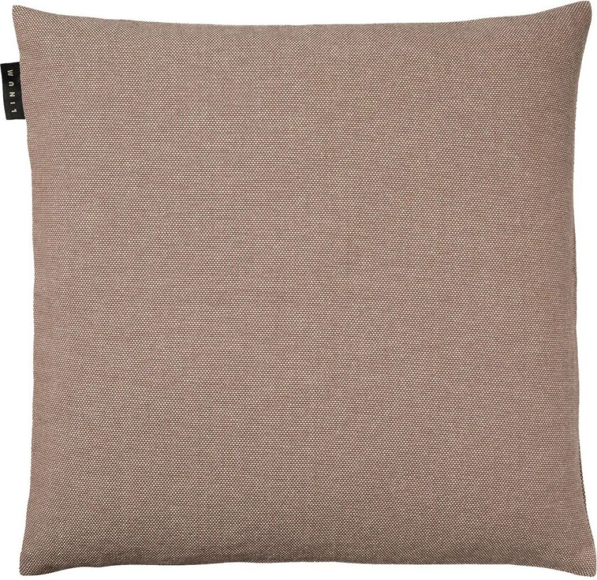 Linum Pepper putetrekk 50x50 cm Mørk muldvarpbrun