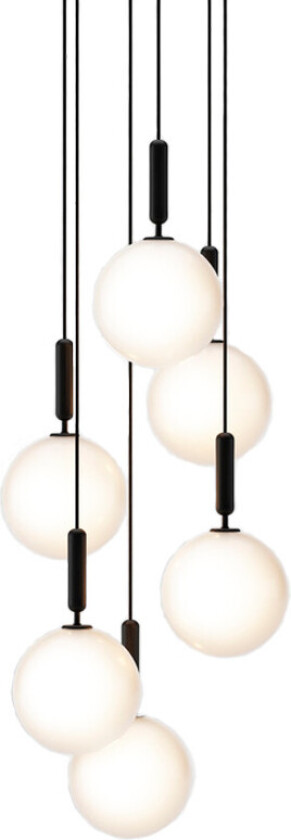 - Miira 6 Pendel Large Rock Grey/Opal White
