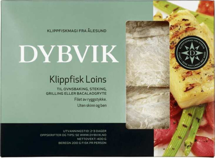 Klippfisk Loins u/Skinn&Ben 400g