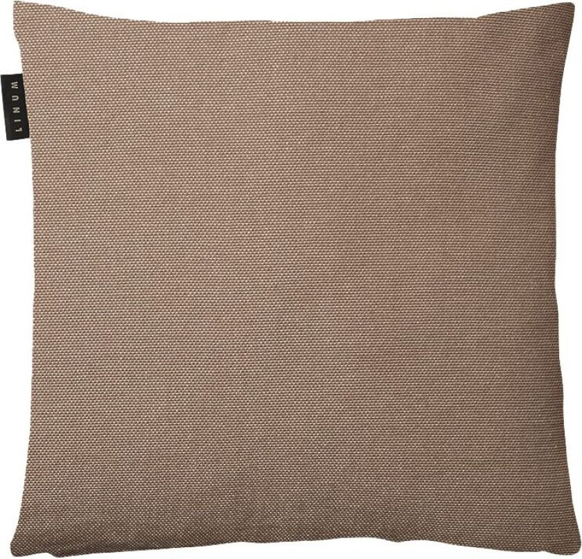 Linum Pepper putetrekk 40x40 cm Mørk muldvarpbrun