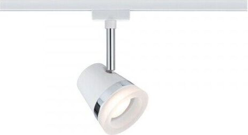 953.62, Spotlight på skinne, GU10, Kromfarget, Hvit