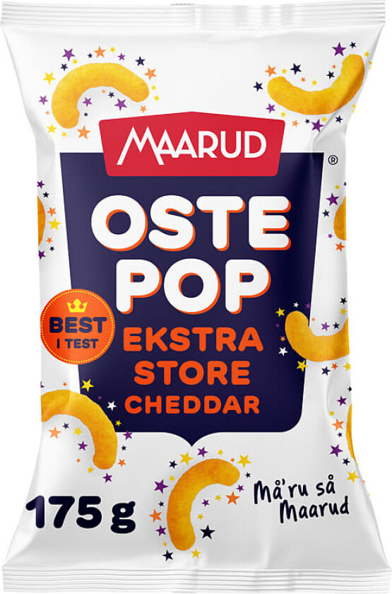 Ostepop Extra Store Cheddar 175g Maarud