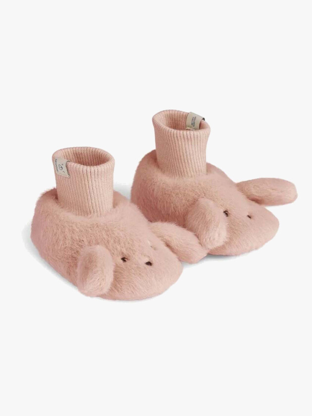 Liewood Beth Rabbit Plysjtøfler, Pale Tuscany, 22-23 - Innesko & Tøfler - 100% Polyester