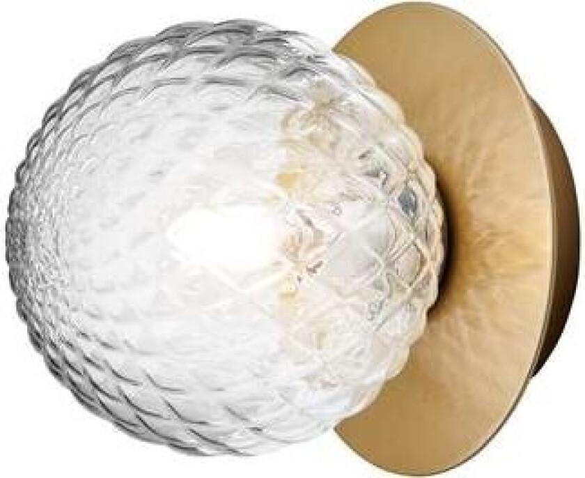 - Liila 1 Small Vegg-/Taklampe IP44 Nordic Gold/Optic Clear