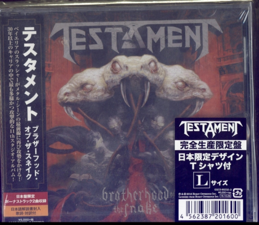 Testament Brotherhood Of Snake (Limited Edition) CD