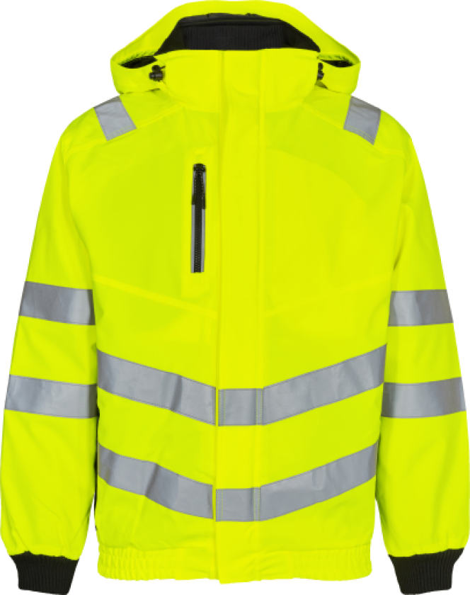 JAKKE 1246-930 GUL/SORT 2XL