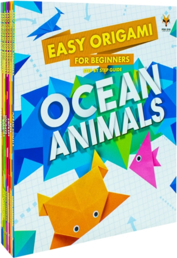 Step By Step Guide To Easy Origami For Beginners 8 Books Set Collection (Aircraft, Birds, Dinosaurs, Farm Animals, Holidays, Jungle Animals, Ocean Animals, Pets)