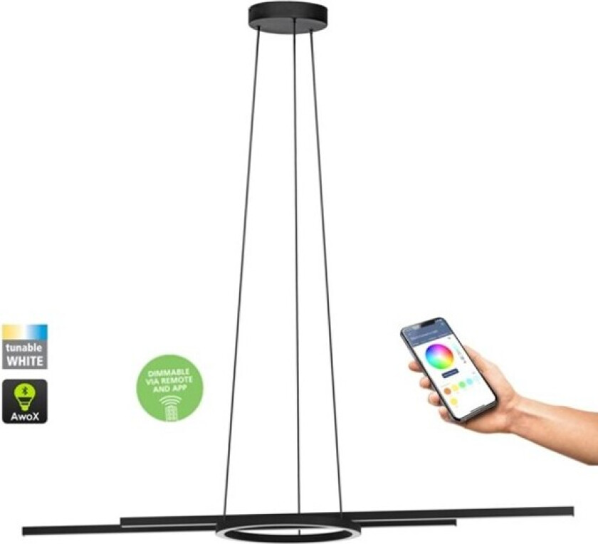 Connect-Z Langbord ZILLERIO-Z SMARTLIGHT HVIT