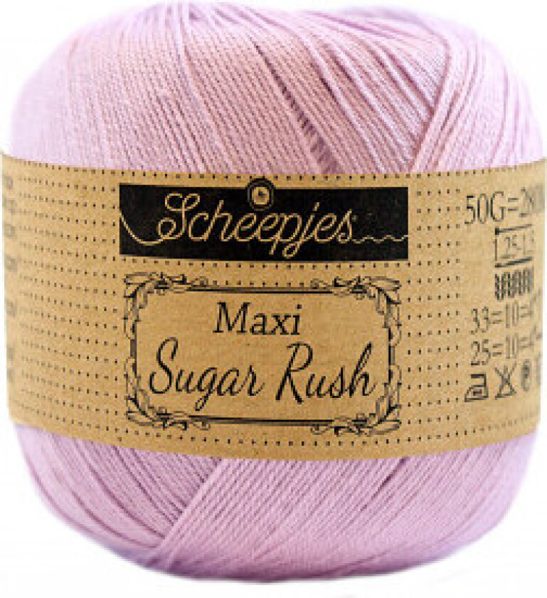 Maxi Sugar Rush Garn Unicolor 226 Lys Orkide