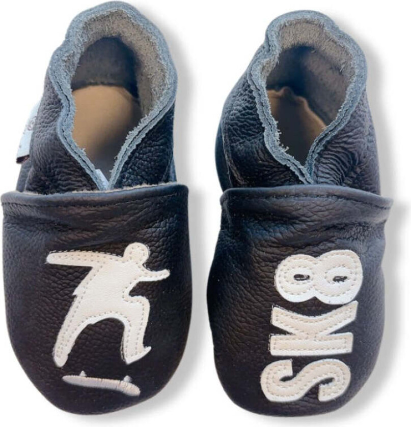 Tøfler i Skinn SK8 Black