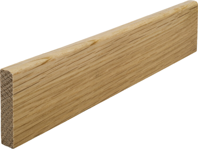 Feielist lakkert eik 9x15 mm grovkappet på ca 1 meter