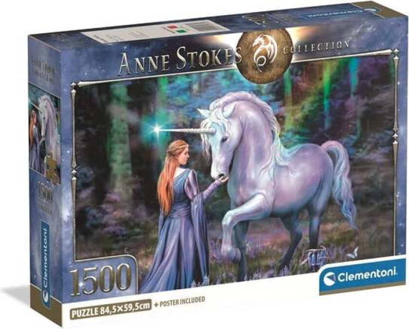 Puzzle HQC Anne Stokes Bluebell Wood 1500 pieces 2D Puslespill