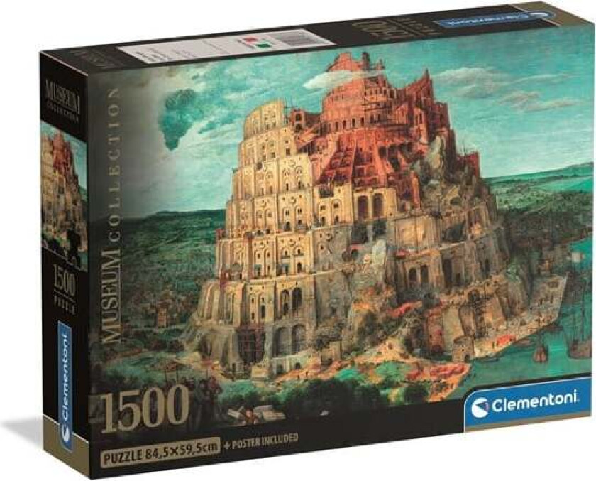 Puzzle Museum Babel Tower Compact Box 1500 pieces 2D Puslespill