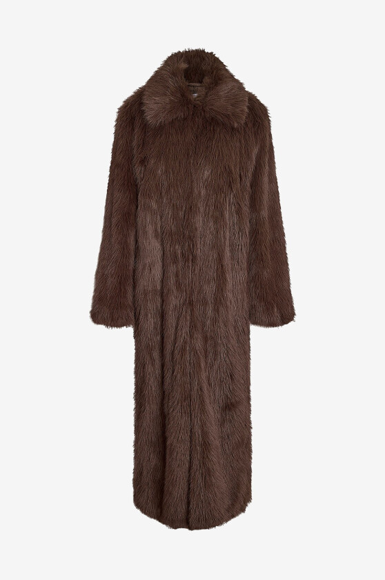 Frakk av juksepels nmEvie Fur X-long Coat - Natur