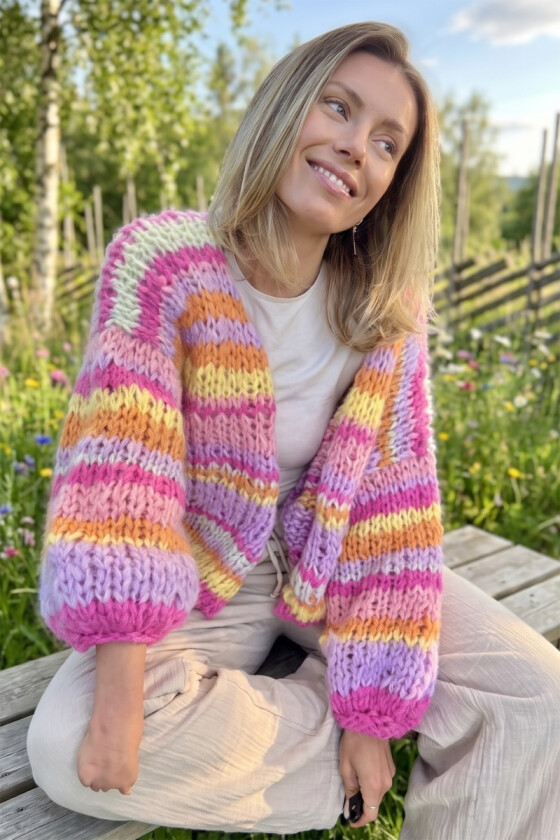 Summerflirt cardigan i alpakka - Strikkia 2026-037