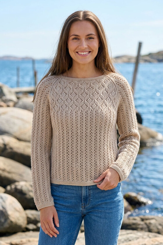 Beige Mareng genser - Viking 2515-1-607