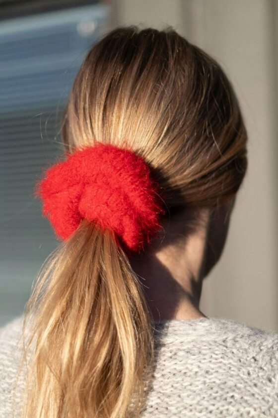 Scrunchie strikket hårstrikk - GG 326-01B