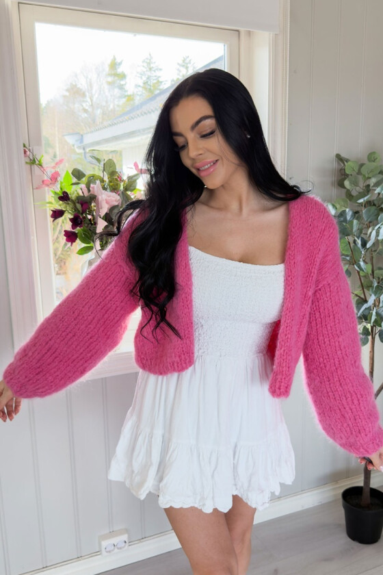 Stinas sommercardigan i rosa - Stina Bakken SB0019-712