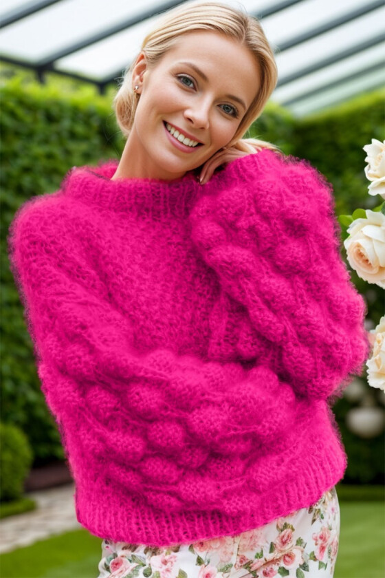 Pink Bubble crush sweater - Belfilato 24-007-47946