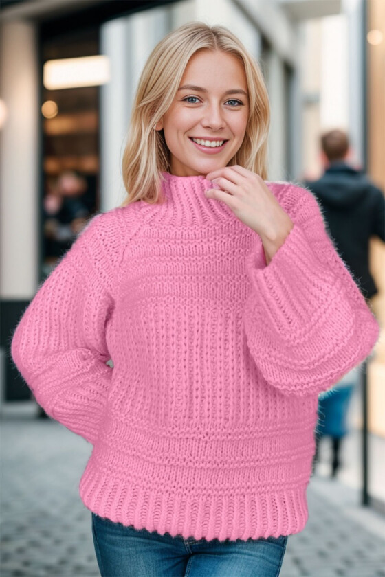Rosa big and cozy brioche sweater - Strikkia 2024-037-361