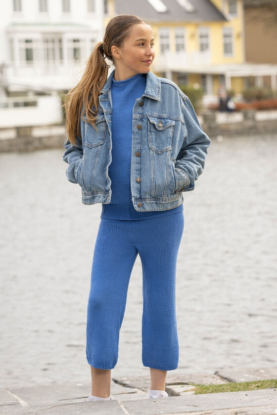 Flow strikket capribukse til barn - Viking-2610-9-925