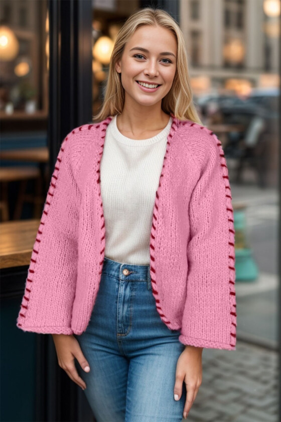 Rosa Sorbonne stitch cardigan - Strikkia 2023-029-361362