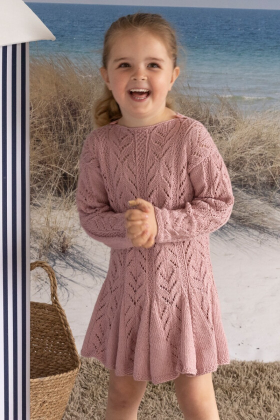 Lyserosa Bølge kjole - Viking-2613-7-465
