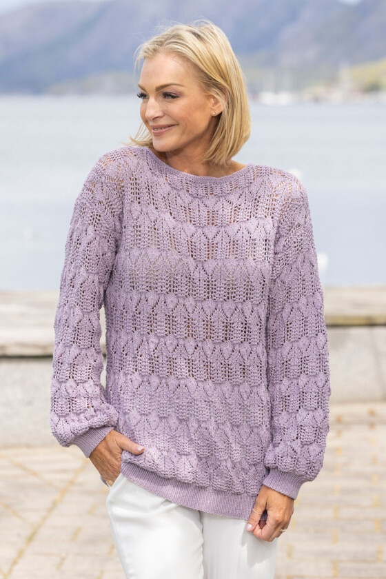 Edna genser i lys lilla - Viking-2612-1-467