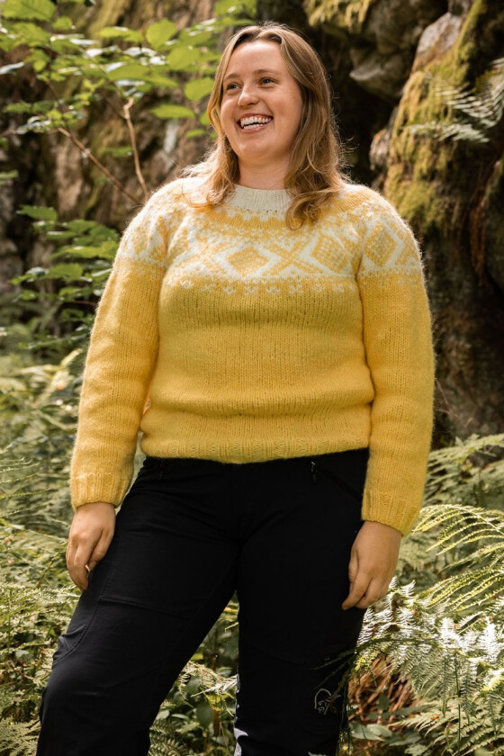 Gul chunky Cortina genser - DSA 111-13